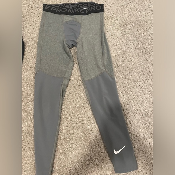 2 Nike and Under Armour Boys Youth Basketball Leggings - Picture 4 of 7